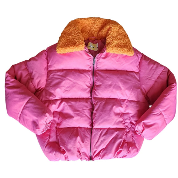 Urban Outfitters Pink Puffer Coat - Picture 2 of 13